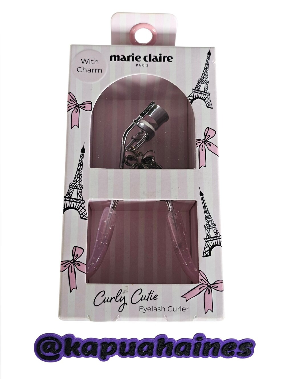 Marie Claire Paris "Curly Cutie" Eyelash Curler with Bow Charm